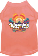 Pet Dog & Cat Screen Printed Shirt for Medium to Large Pets (Sizes 2XL-6XL), "Wyoming Groovy Summit"