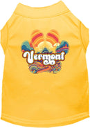 Pet Dog & Cat Screen Printed Shirt for Small to Medium Pets (Sizes XS-XL), "Vermont Groovy Summit"