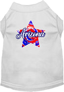 Pet Dog & Cat Screen Printed Shirt for Medium to Large Pets (Sizes 2XL-6XL), "Arizona Patriotic Tie Dye"