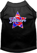 Pet Dog & Cat Screen Printed Shirt for Medium to Large Pets (Sizes 2XL-6XL), "Delaware Patriotic Tie Dye"