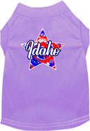 Pet Dog & Cat Screen Printed Shirt for Small to Medium Pets (Sizes XS-XL), "Idaho Patriotic Tie Dye"