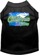 Pet Dog & Cat Screen Printed Shirt for Medium to Large Pets (Sizes 2XL-6XL), "California Summer"