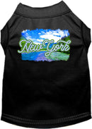 Pet Dog & Cat Screen Printed Shirt for Medium to Large Pets (Sizes 2XL-6XL), "New York Summer"