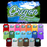 Pet Dog & Cat Screen Printed Shirt for Small to Medium Pets (Sizes XS-XL), "Oregon Summer"