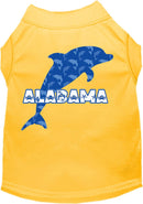 Pet Dog & Cat Screen Printed Shirt for Medium to Large Pets (Sizes 2XL-6XL), "Alabama Blue Dolphins"