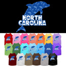 Pet Dog & Cat Screen Printed Shirt for Small to Medium Pets (Sizes XS-XL), "North Carolina Blue Dolphins"