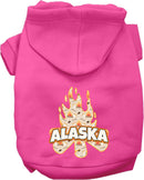 Pet Dog & Cat Screen Printed Hoodie for Medium to Large Pets (Sizes 2XL-6XL), "Alaska Around The Campfire"