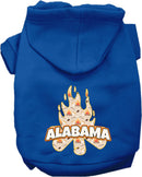 Pet Dog & Cat Screen Printed Hoodie for Medium to Large Pets (Sizes 2XL-6XL), "Alabama Around The Campfire"