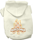 Pet Dog & Cat Screen Printed Hoodie for Medium to Large Pets (Sizes 2XL-6XL), "Arizona Around The Campfire"