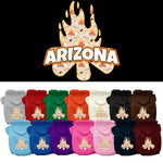 Pet Dog & Cat Screen Printed Hoodie for Medium to Large Pets (Sizes 2XL-6XL), "Arizona Around The Campfire"