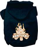 Pet Dog & Cat Screen Printed Hoodie for Medium to Large Pets (Sizes 2XL-6XL), "Kentucky Around The Campfire"