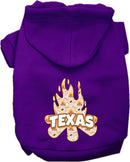 Pet Dog & Cat Screen Printed Hoodie for Small to Medium Pets (Sizes XS-XL), "Texas Around The Campfire"