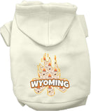 Pet Dog & Cat Screen Printed Hoodie for Medium to Large Pets (Sizes 2XL-6XL), "Wyoming Around The Campfire"