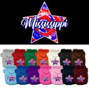 Pet Dog & Cat Screen Printed Hoodie for Medium to Large Pets (Sizes 2XL-6XL), "Mississippi Patriotic Tie Dye"