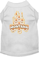 Pet Dog & Cat Screen Printed Shirt for Small to Medium Pets (Sizes XS-XL), "Montana Around The Campfire"