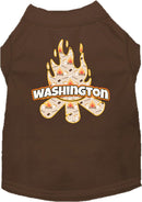 Pet Dog & Cat Screen Printed Shirt for Small to Medium Pets (Sizes XS-XL), "Washington Around The Campfire"