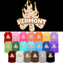 Pet Dog & Cat Screen Printed Shirt for Medium to Large Pets (Sizes 2XL-6XL), "Vermont Around The Campfire"