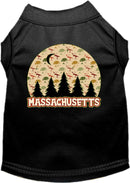 Pet Dog & Cat Screen Printed Shirt for Medium to Large Pets (Sizes 2XL-6XL), "Massachusetts Under The Stars"