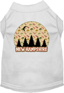 Pet Dog & Cat Screen Printed Shirt for Medium to Large Pets (Sizes 2XL-6XL), "New Hampshire Under The Stars"