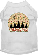 Pet Dog & Cat Screen Printed Shirt for Medium to Large Pets (Sizes 2XL-6XL), "Wisconsin Under The Stars"