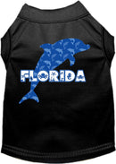 Pet Dog & Cat Screen Printed Shirt for Small to Medium Pets (Sizes XS-XL), "Florida Blue Dolphins"