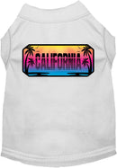 Pet Dog & Cat Screen Printed Shirt for Small to Medium Pets (Sizes XS-XL), "California Beach Shades"