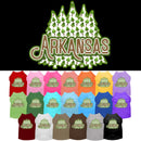 Pet Dog & Cat Screen Printed Shirt for Small to Medium Pets (Sizes XS-XL), "Arkansas Woodland Trees"