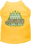 Pet Dog & Cat Screen Printed Shirt for Small to Medium Pets (Sizes XS-XL), "Arkansas Woodland Trees"