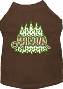 Pet Dog & Cat Screen Printed Shirt for Medium to Large Pets (Sizes 2XL-6XL), "Arizona Woodland Trees"