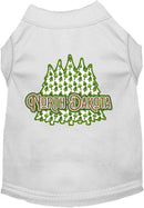 Pet Dog & Cat Screen Printed Shirt for Medium to Large Pets (Sizes 2XL-6XL), "North Dakota Woodland Trees"