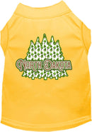 Pet Dog & Cat Screen Printed Shirt for Small to Medium Pets (Sizes XS-XL), "North Dakota Woodland Trees"