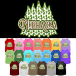 Pet Dog & Cat Screen Printed Shirt for Small to Medium Pets (Sizes XS-XL), "Nebraska Woodland Trees"