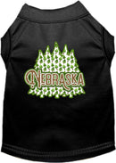 Pet Dog & Cat Screen Printed Shirt for Small to Medium Pets (Sizes XS-XL), "Nebraska Woodland Trees"