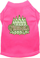 Pet Dog & Cat Screen Printed Shirt for Small to Medium Pets (Sizes XS-XL), "Nebraska Woodland Trees"