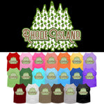 Pet Dog & Cat Screen Printed Shirt for Small to Medium Pets (Sizes XS-XL), "Rhode Island Woodland Trees"