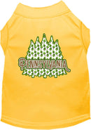 Pet Dog & Cat Screen Printed Shirt for Small to Medium Pets (Sizes XS-XL), "Pennsylvania Woodland Trees"