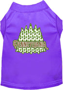 Pet Dog & Cat Screen Printed Shirt for Small to Medium Pets (Sizes XS-XL), "Pennsylvania Woodland Trees"