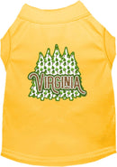 Pet Dog & Cat Screen Printed Shirt for Small to Medium Pets (Sizes XS-XL), "Virginia Woodland Trees"