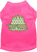 Pet Dog & Cat Screen Printed Shirt for Small to Medium Pets (Sizes XS-XL), "West Virginia Woodland Trees"