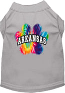 Pet Dog & Cat Screen Printed Shirt for Medium to Large Pets (Sizes 2XL-6XL), "Arkansas Bright Tie Dye"