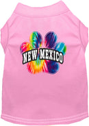 Pet Dog & Cat Screen Printed Shirt for Medium to Large Pets (Sizes 2XL-6XL), "New Mexico Bright Tie Dye"