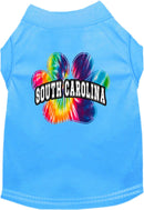 Pet Dog & Cat Screen Printed Shirt for Medium to Large Pets (Sizes 2XL-6XL), "South Carolina Bright Tie Dye"