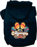 Pet Dog & Cat Screen Printed Hoodie for Medium to Large Pets (Sizes 2XL-6XL), "California Groovy Summit"