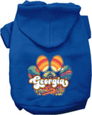 Pet Dog & Cat Screen Printed Hoodie for Medium to Large Pets (Sizes 2XL-6XL), "Georgia Groovy Summit"