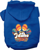 Pet Dog & Cat Screen Printed Hoodie for Medium to Large Pets (Sizes 2XL-6XL), "Idaho Groovy Summit"