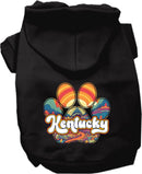 Pet Dog & Cat Screen Printed Hoodie for Medium to Large Pets (Sizes 2XL-6XL), "Kentucky Groovy Summit"