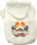 Pet Dog & Cat Screen Printed Hoodie for Medium to Large Pets (Sizes 2XL-6XL), "Kentucky Groovy Summit"