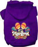 Pet Dog & Cat Screen Printed Hoodie for Medium to Large Pets (Sizes 2XL-6XL), "Maryland Groovy Summit"