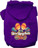 Pet Dog & Cat Screen Printed Hoodie for Medium to Large Pets (Sizes 2XL-6XL), "New Hampshire Groovy Summit"