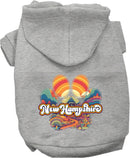 Pet Dog & Cat Screen Printed Hoodie for Medium to Large Pets (Sizes 2XL-6XL), "New Hampshire Groovy Summit"